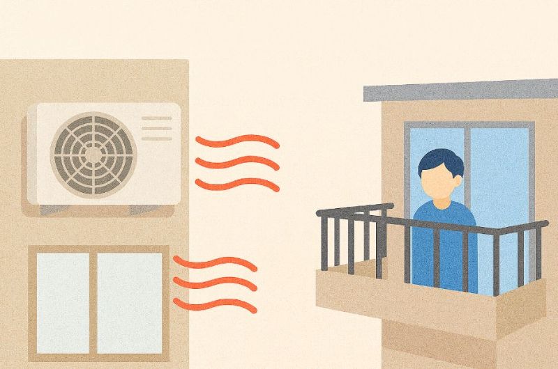 鄰居冷氣外機熱風吹向我家？陽台受影響的改善策略全解析